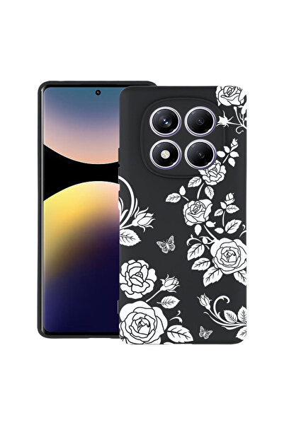bestcase Υπέρλεπτη Θήκη για Xiaomi Redmi Note 15 Pro 5G, Φλοράλ - Μαύρο Τριαν...
