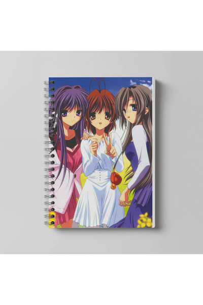 nihonwosekai Τετράδιο Anime Clannad, μέγεθος Α4, 60 φύλλα, χωρίς γραμμές, με ...