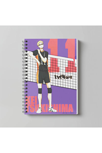 nihonwosekai Τετράδιο Anime Haikyu, μέγεθος Α4, 60 φύλλα, χωρίς γραμμές, με τ...