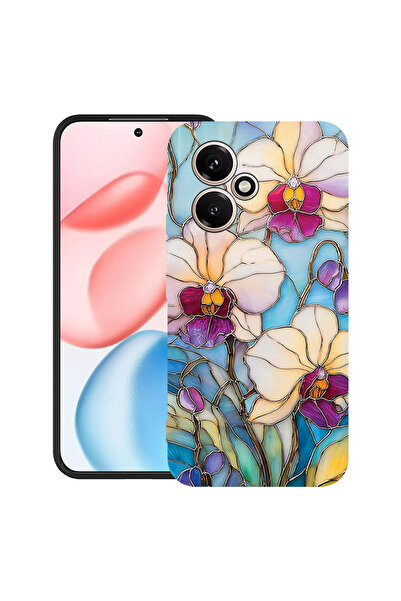 bestcase Υπέρλεπτη Θήκη για Honor 400, Φλοράλ - Ορχιδέα με σχέδιο βιτρό, 2060...