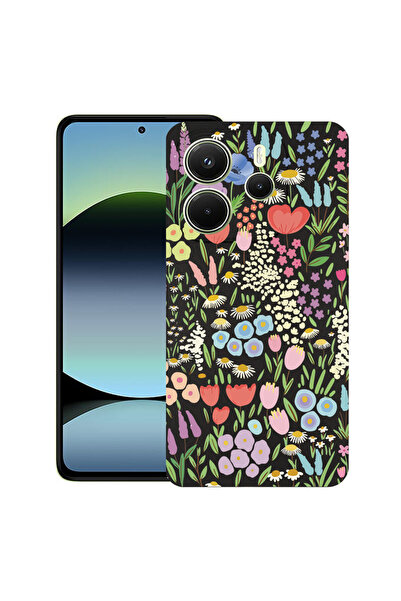 bestcase Υπέρλεπτη Θήκη για Xiaomi Redmi Note 14 5G, Φλοράλ - Πολύχρωμη Τουλί...