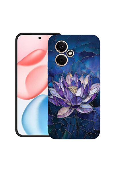 bestcase Υπέρλεπτη Θήκη για Honor 400, Φλοράλ - Λωτός με σχέδιο βιτρό, 206007...