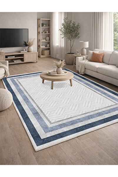 Lioara Home Modern Desen Dijital Baskılı Halı – Kaymaz Taban, Leke Tutmaz, Sa...