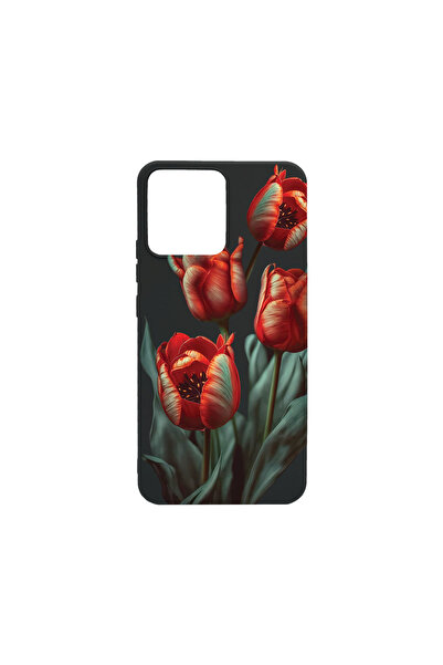 bestcase Υπέρλεπτη Θήκη για Xiaomi Redmi Note 12 Pro 5G, Φλοράλ - Κόκκινη Του...