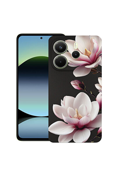 bestcase Υπέρλεπτη Θήκη για Xiaomi Redmi Note 14 4G, Φλοράλ - Ροζ Μανόλια, 19...