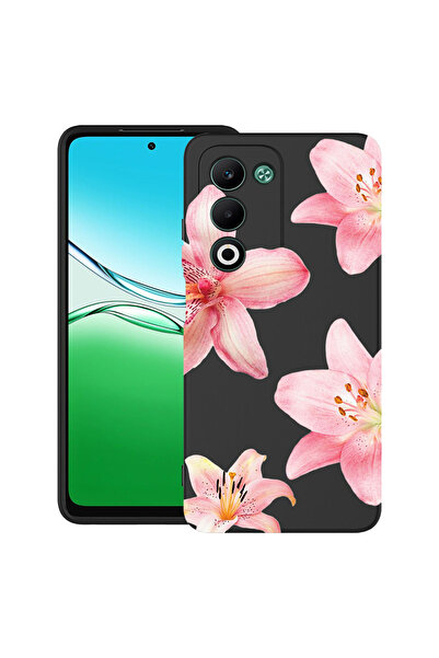 bestcase Υπέρλεπτη Θήκη για Xiaomi Redmi 15 5G (169mm), Φλοράλ - Κομψός Ροζ Λ...