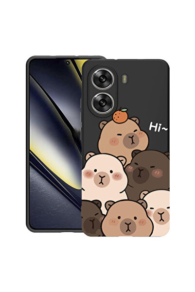 bestcase Υπέρλεπτη Θήκη για Poco X7 Pro 5G, Χαριτωμένο Καρτούν Καπιμπάρα Καβά...