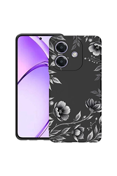 bestcase Υπέρλεπτη Θήκη για OPPO A40 / A40M / A60 5G, Μαύρο Φλοράλ, 1992022 B...
