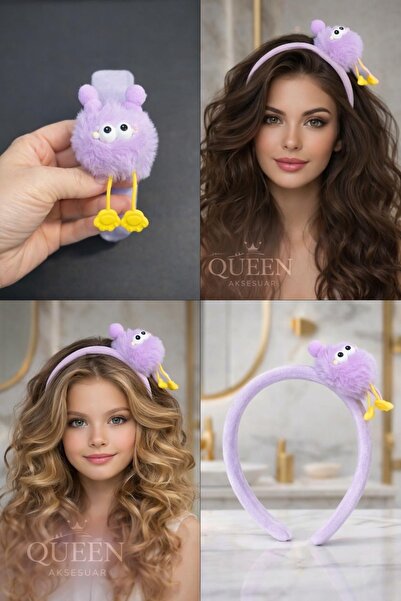 QUEEN AKSESUAR Κορδέλα μαλλιών - Μωβ