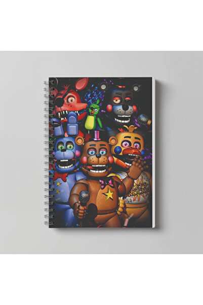 nihonwosekai Caiet Anime FNAF Five Nights at Freddys, format A4, 60 de coli, ...