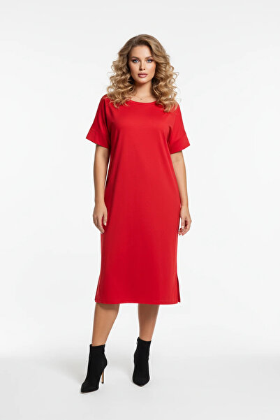 Shape Of You Φόρεμα με σχισμή Crew Neck