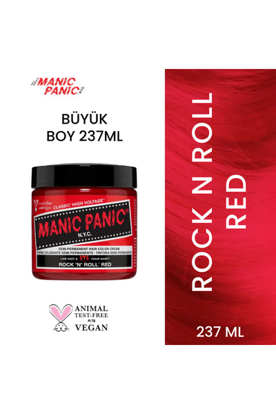 Manic Panic Rock N Roll Red® Kırmızı Saç Boyası 237 ml
