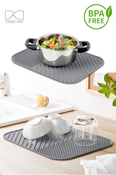 Silicone Dish Drying Mat | Totaz Dishwasher Anti-Slip Countertop Mat