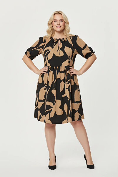 Shape Of You Φόρεμα με φλοράλ σχέδια και δετό γιακά