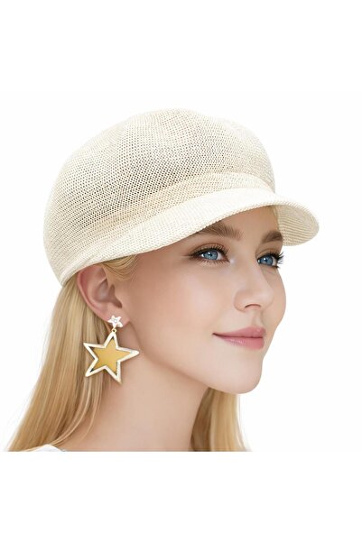 valkyrie Γυναικείο ψάθινο καπέλο καλοκαιρινό με γείσο, λεπτό πλεκτό, κομψό, κ...