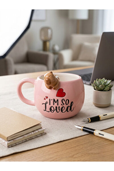 Elista Capybara 3D Animal Figured Ceramic Mug 420 ml