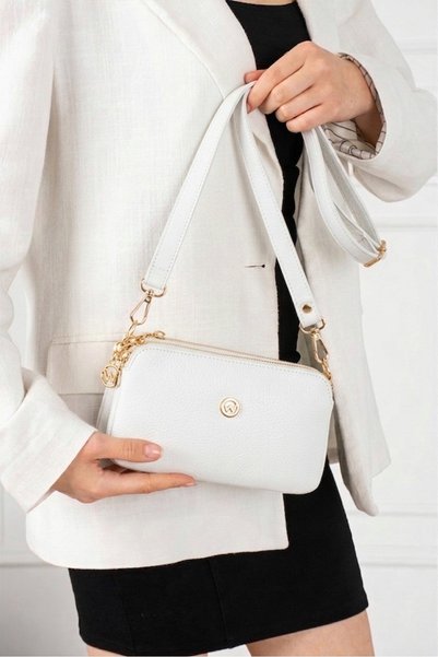Vuslat Bags حقيبة كتف وحقيبة كروس نسائية متعددة الأقسام بسحاب، للاستخدام اليومي، تصميم أنيق