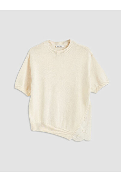 LC Waikiki I Zero Roba Collar Lace Detailed Women's Knitwear Sweater from Fre...