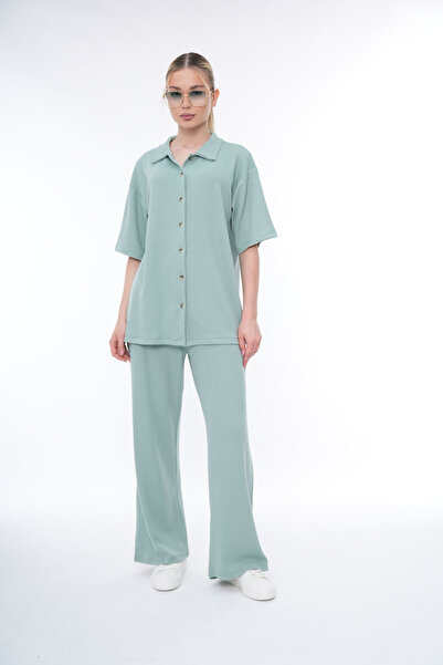PONÇİK Women's Two-Piece Pants Suit 25042
