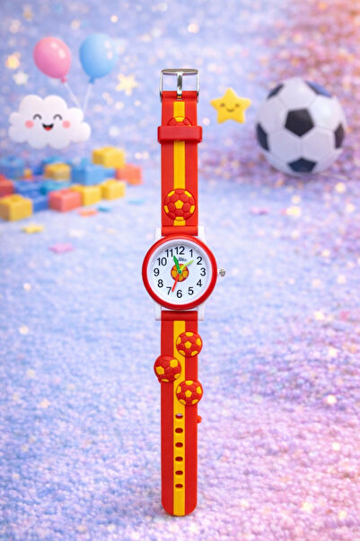 Lilith Takı Children's Analog Wristwatch Colorful Figured Silicone Cord Daily...