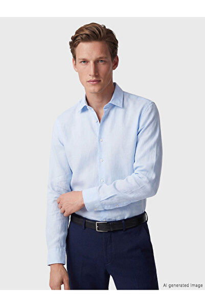 LC Waikiki I Standart Fit Linen Men's Shirt from Freezen Store