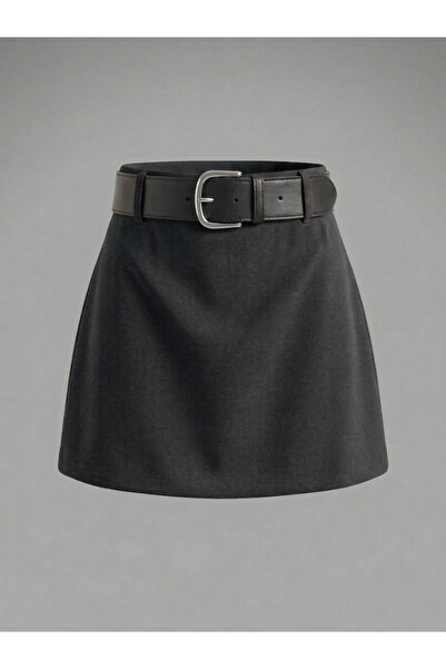 SLAW REZZ Γυναικεία Μίνι Φούστα με Λεπτομέρεια Ζώνης και Σορτς