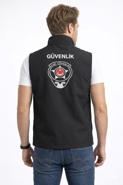 ARTHUR Önden Yazılı Nakış İşlemeli Erkek Özel Güvenlik Yeleği - Su İtici Yazlık