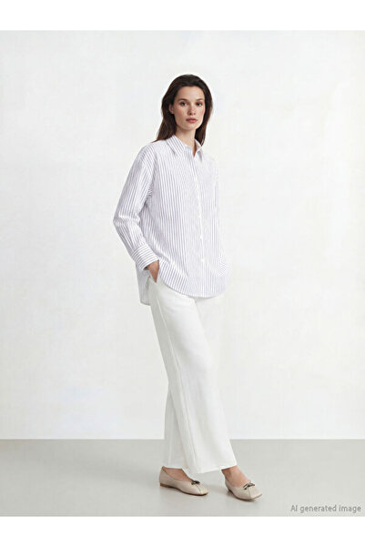 LC Waikiki Timeless Clothing & Timeless Choices Striped Poplin Women's Shirt