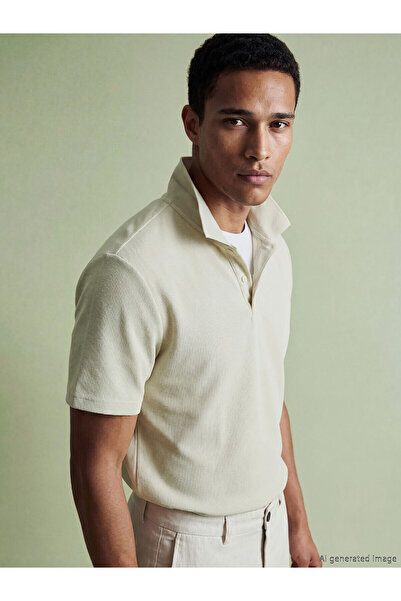 LC Waikiki Nevavm with a Difference Polo Collar Men's T-Shirt