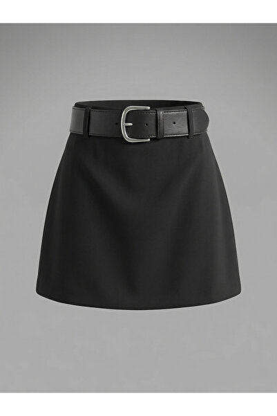 SLAW REZZ Γυναικεία Μίνι Φούστα με Λεπτομέρεια Ζώνης και Σορτς