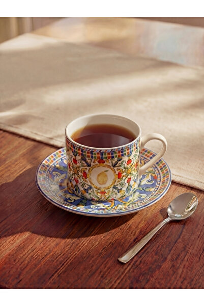 LC Waikiki Rmz Gi̇yi̇m Farkiyla Printed Porcelain Coffee Cup Set