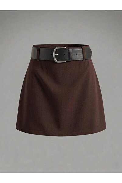 SLAW REZZ Γυναικεία Μίνι Φούστα με Λεπτομέρεια Ζώνης και Σορτς