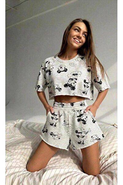 IŞILDA FASHION Σετ σορτς με στάμπα Işılda