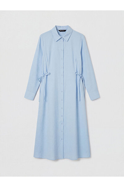 LC Waikiki Peak New Season Tie-Waist Modal Blend Shirt Dress