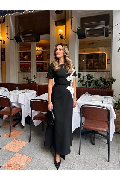 maf collection Γυναικείο Μακρύ Βραδινό Φόρεμα Αποφοίτησης από Ύφασμα Κρεπ με ...