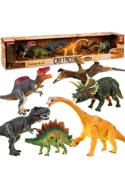 KRUZZEL Σετ παιχνιδιών Φιγούρες Δεινόσαυροι 6τμχ