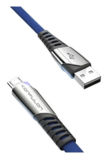 Beta Moda Hub كابل كونفولون DC16 مايكرو يو اس بي 1 متر 2.4 أمبير - أزرق