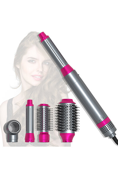 ULELAY 5 σε 1 Ηλεκτρικό Σετ Κομμωτικής Μηχανής: Περιστρεφόμενη Θερμαινόμενη Χ...