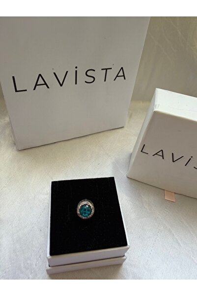 Lavista Silver Renkli Taşlar Gümüş Charm’ı