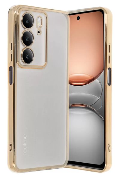 Generic Brand Realme C75 4g Case Razer Lens Silicone - Gold