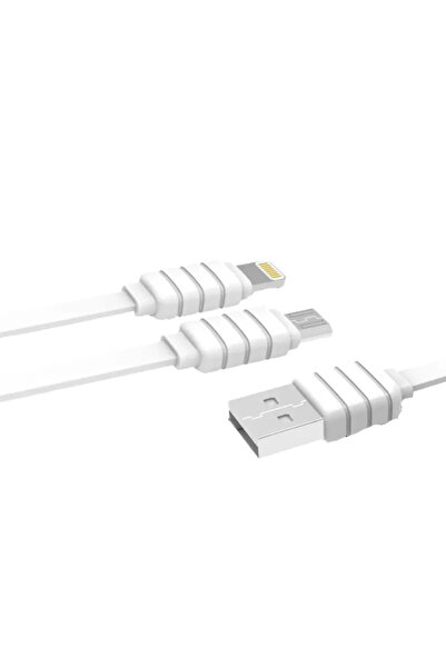 Beta Moda Hub كابل كونفولون S56 2 في 1 (لايتننغ-مايكرو USB) 1.2 متر 2.1 أمبير
