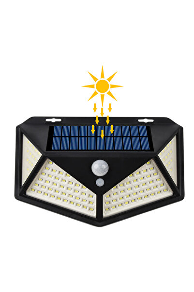 Zenorius Ηλιακό Φωτιστικό Τοίχου Ασφαλείας LED