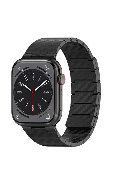 Generic Brand Movenchy Apple Watch 45mm Carbon Steel Band - Black