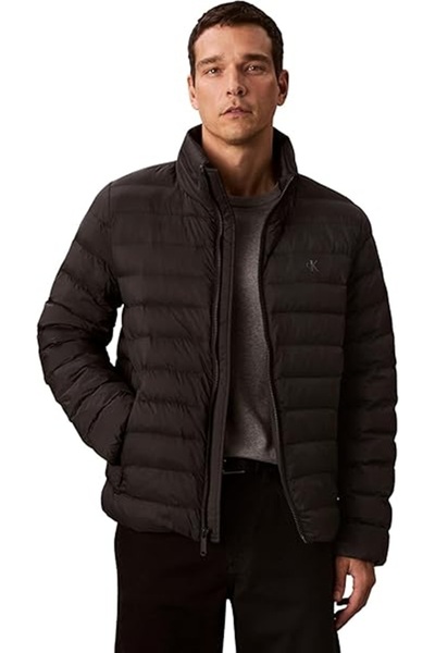 Calvin Klein t Ls Nylon Lt Wt Hooded Fz Puffer Erkek Mont