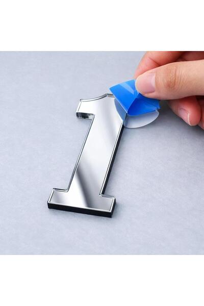 JokerAtölye Daire Bina Dış Kapı Numarası 3mm Lazer Kesim Pleksi Kendinden yap...