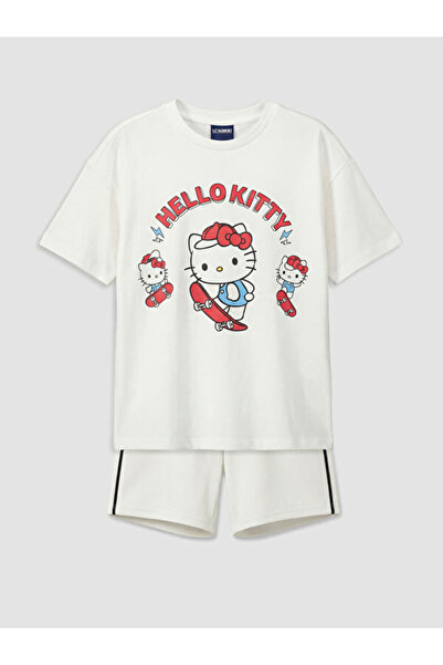 LC Waikiki ESVAB • Set modern și elegant pentru fete, cu imprimeu Hello Kitty...