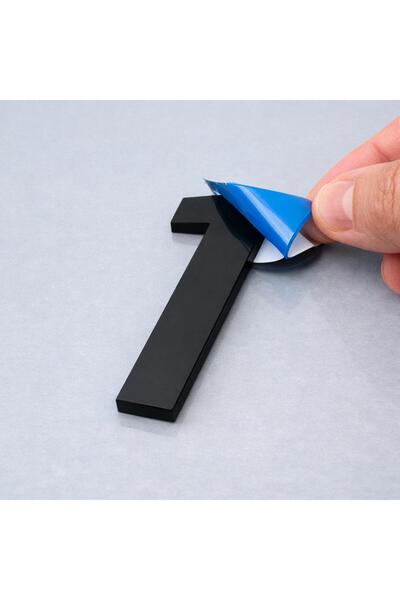 JokerAtölye Daire Bina Dış Kapı Numarası 3mm Lazer Kesim Pleksi Kendinden yap...