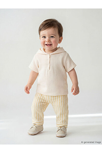 LC Waikiki I Striped Baby Boy Muslin Set from Freezen Store