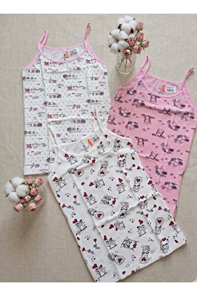 İkonio Girl's Undershirt Set of 3