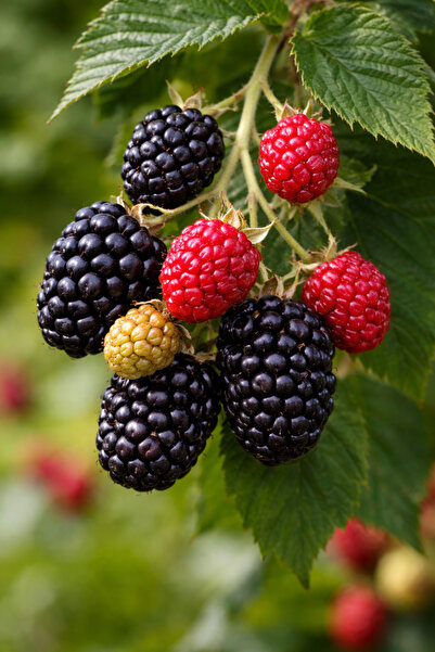 Vasada Chester Böğürtlen Fidanı Dikensiz Rubus fruticosus Chester Tüplü 30-40 cm